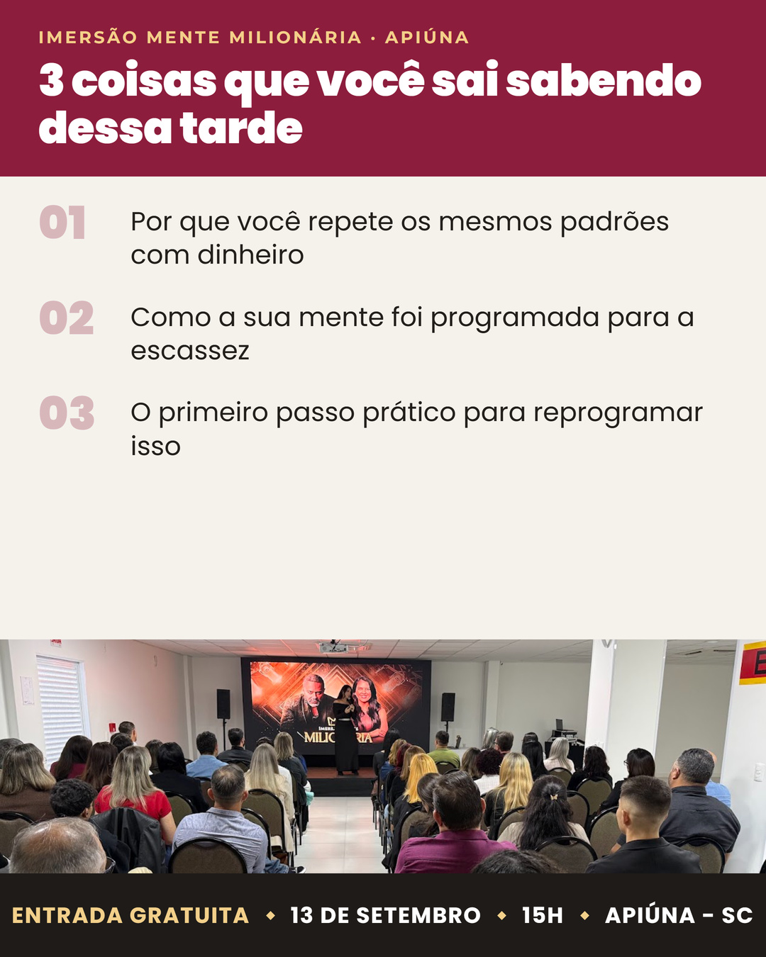3 coisas que você sai sabendo — Apiúna