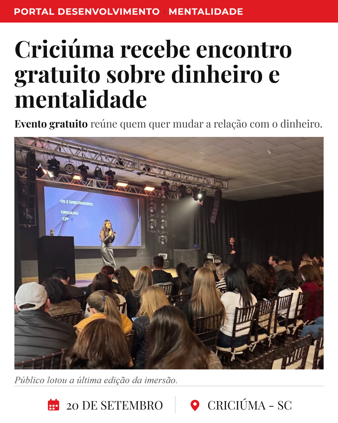 Jornal clássico · foto nova — Criciúma