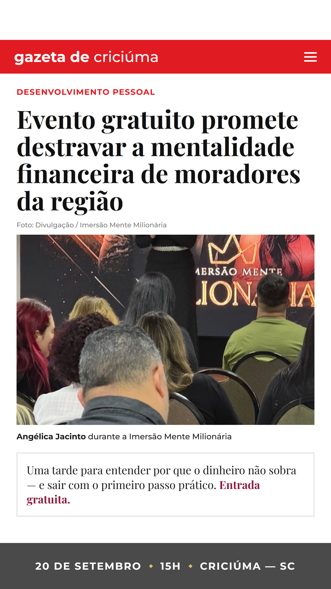 Notícia — Criciúma