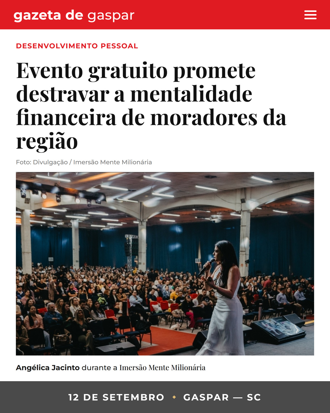 Notícia — Gaspar