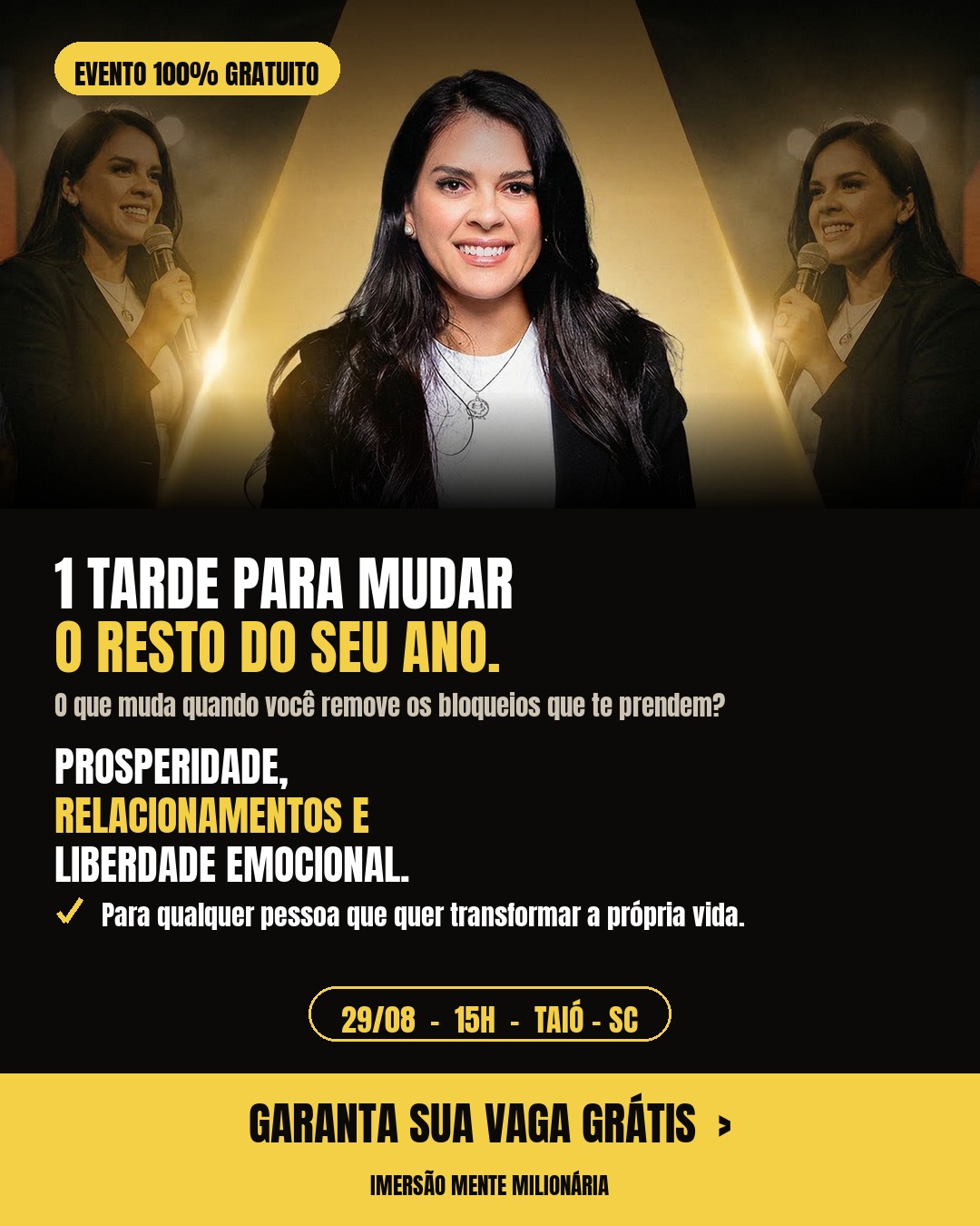 1 tarde muda o ano — Taió