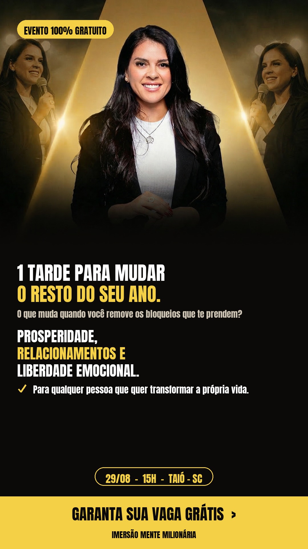 1 tarde muda o ano — Taió