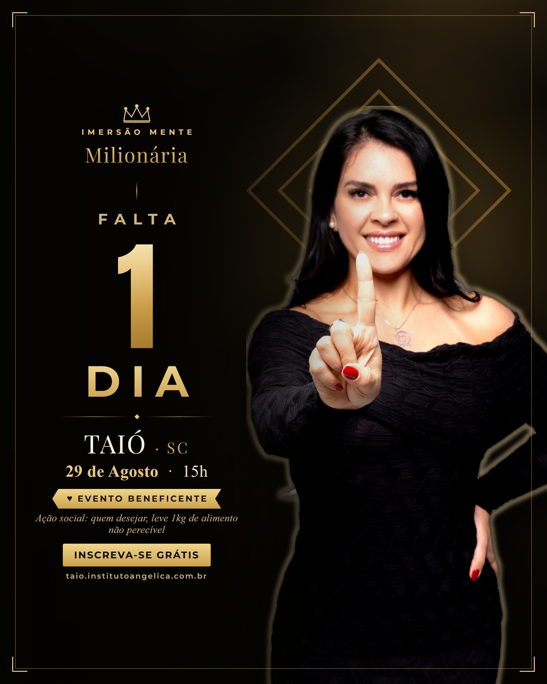 Falta 1 dia — Taió