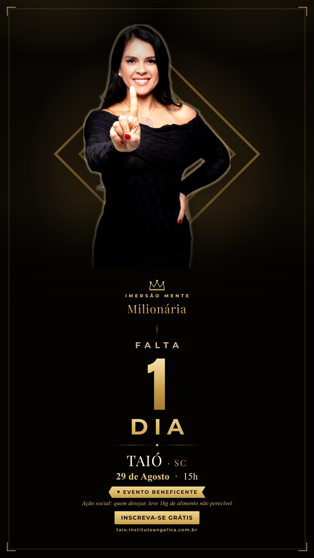 Falta 1 dia — Taió